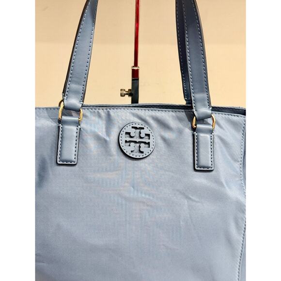 Tory Burch Tilda Nylon Shoulder Tote Bag with Detachable Long Strap Blue - Picture 5 of 13